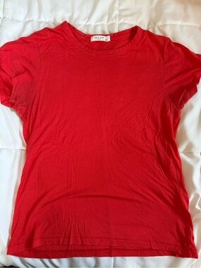 Rag and Bone Bright Red Classic Shortsleeve Tee
